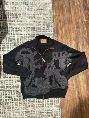 Black Y2K Zip Up